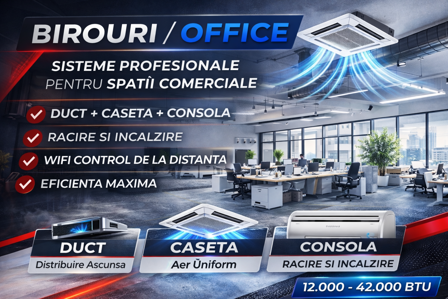 Aer conditionat pentru birouri / office - AirPro Express